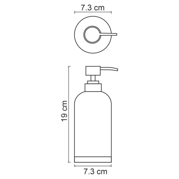 Дозатор для жидкого мыла WasserKraft Mindel 350 мл. белый (K-8899)