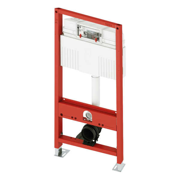 Инсталляция для подвесного унитаза Tece TECEbase 3.0 клавиша TECEnow белая глянец латунный вентиль (N500413)