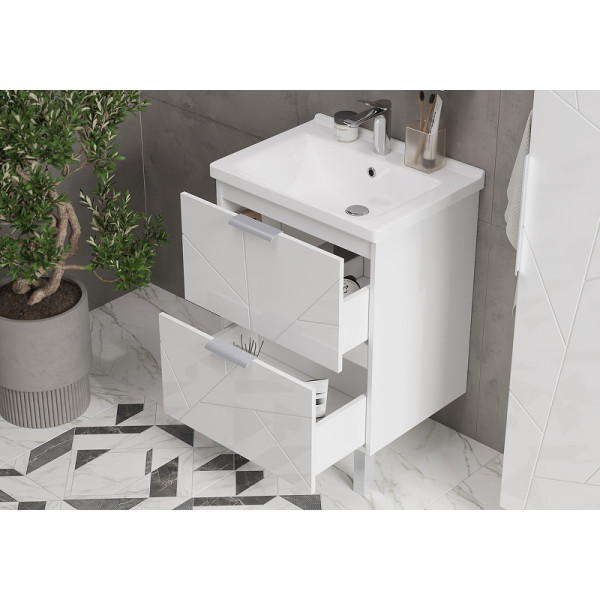 Тумба напольная Volna Twing 664x540 белая (tnTWG70.2Y-01) Тумба напольная Volna Twing 664x540 белая (tnTWG70.2Y-01)