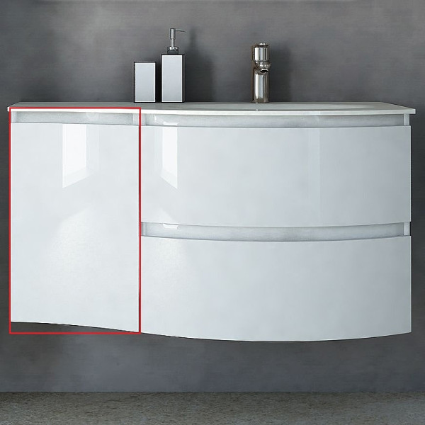 Пенал подвесной Cezares Vague 34x55 Bianco Lucido (44228) Пенал подвесной Cezares Vague 34x55 Bianco Lucido (44228)