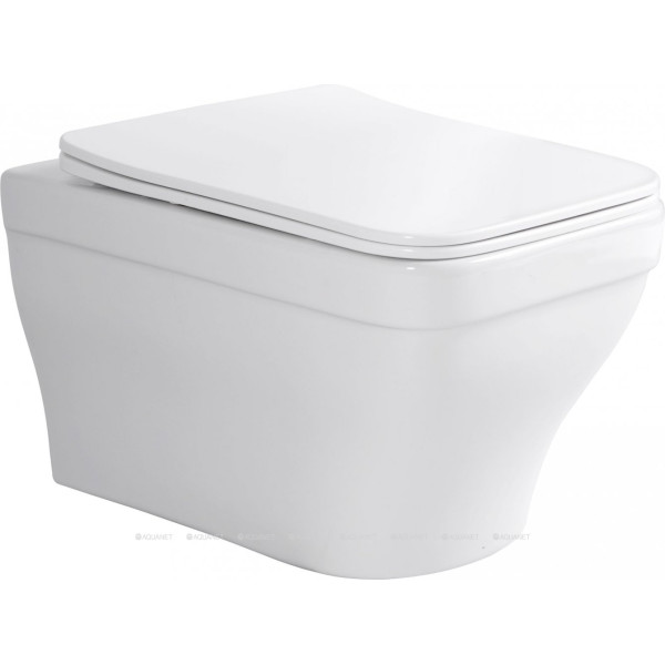 Унитаз подвесной Aquanet Elegant W с сиденьем с soft-close белый (280960) Унитаз подвесной Aquanet Elegant W с сиденьем с soft-close белый (280960)
