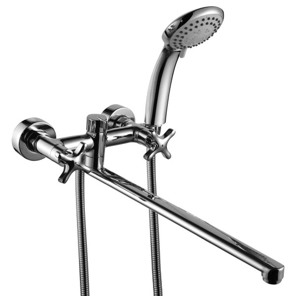 Смеситель для ванны и душа Rossinka RS39-84 с душевым комплектом (RS39-84)