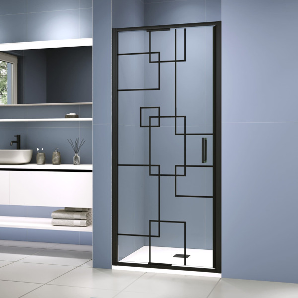 Душевая дверь RGW SV-05-2-B 900xx2000 стекло черная смарт линия, профиль черный (703205209-194)