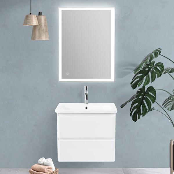 Тумба подвесная BelBagno Albano-CER 60 см Bianco Lucido (Albano-CER-600-2C-SO-BL)