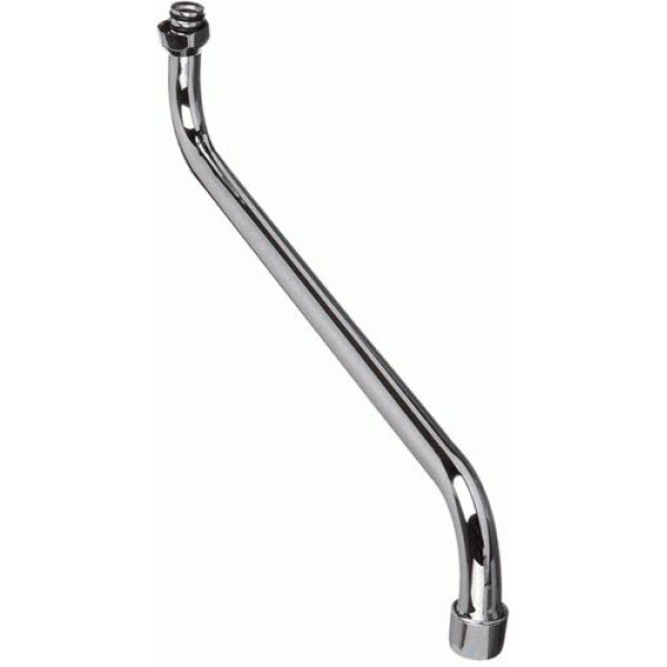 Излив Melodia для смесителя круглый S-образный с аэратором русский стандарт 35см (MKP20693P)