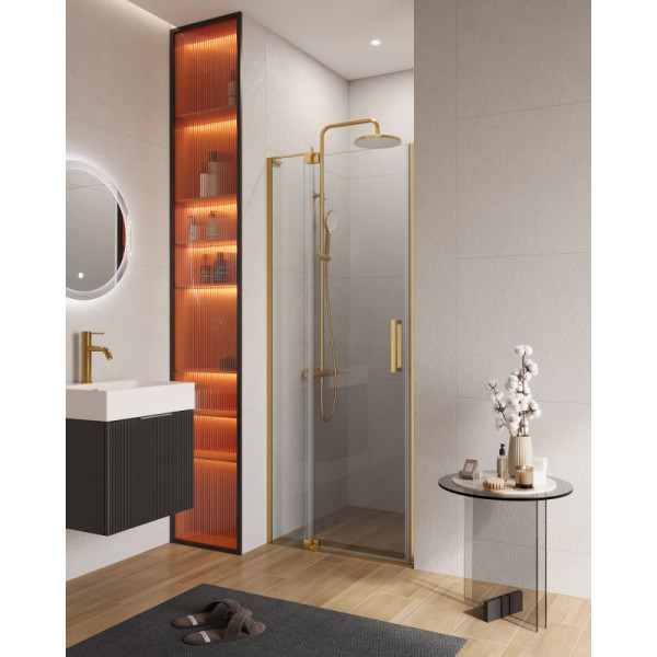 Душевая дверь Cezares Slider 80x195 стекло прозрачное, профиль брашированное золото (SLIDER-B-1-80/90-C-BORO) Душевая дверь Cezares Slider 80x195 стекло прозрачное, профиль брашированное золото (SLIDER-B-1-80/90-C-BORO)
