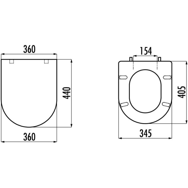 Сиденье для унитаза Creavit Hisar 36x44 с микролифтом белое (KC1503.01.0000E)