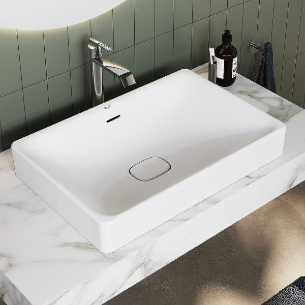 Раковина накладная Vitra Metropole 50x40 c переливом, с донным клапаном белая (7534B003-0673) Раковина накладная Vitra Metropole 50x40 c переливом, с донным клапаном белая (7534B003-0673)
