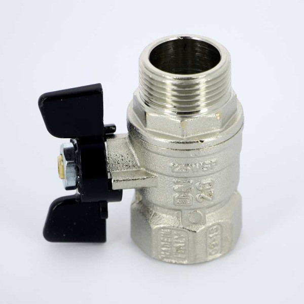 Кран Bugatti 3/4" ВН шаровый Arizona 607 (черная бабочка) (06070015) Кран Bugatti 3/4" ВН шаровый Arizona 607 (черная бабочка) (06070015)