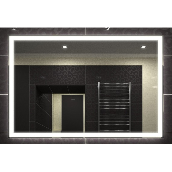 Зеркало Континент Mercury 120х70 с LED подсветкой и сенсорным выключателем Зеркало Континент Mercury 120х70 с LED подсветкой и сенсорным выключателем