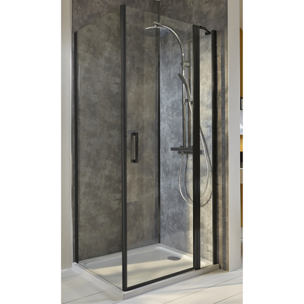 Душевое ограждение Jacob Delafon Contra 80x200 стекло прозрачное, профиль черный (E22FT80-BL) Душевое ограждение Jacob Delafon Contra 80x200 стекло прозрачное, профиль черный (E22FT80-BL)