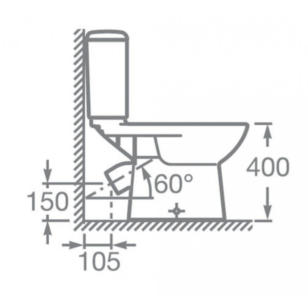 Унитаз напольный Roca Access 36x67x79 белый (7.34P2.3.900.Y) Унитаз напольный Roca Access 36x67x79 белый (7.34P2.3.900.Y)