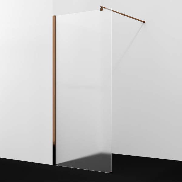 Душевое ограждение WasserKRAFT Rur 120x200 стекло матовое, профиль золото розовое (30W40RG-MG)