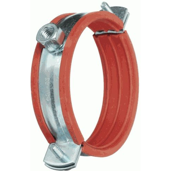 Хомут усиленный оцинкованный 2" (60-64 мм.) с резиновым уплотнением TeRma Heavy (гайка М8) (24307) Хомут усиленный оцинкованный 2" (60-64 мм.) с резиновым уплотнением TeRma Heavy (гайка М8) (24307)