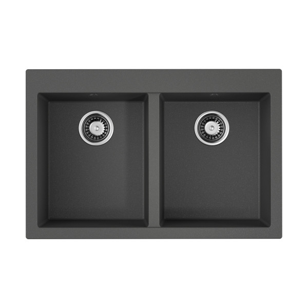 Мойка для кухни врезная Omoikiri Bosen 80-2-PL Tetogranit/платина (4993843)