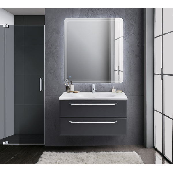 Тумба подвесная Cezares Eco 90x50 Grafito (ECO-90-2C-SO-GR-P)