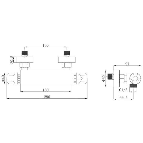 Смеситель для ванны и душа Melodia della vita Rock черный (MDV32004bk) Смеситель для ванны и душа Melodia della vita Rock черный (MDV32004bk)