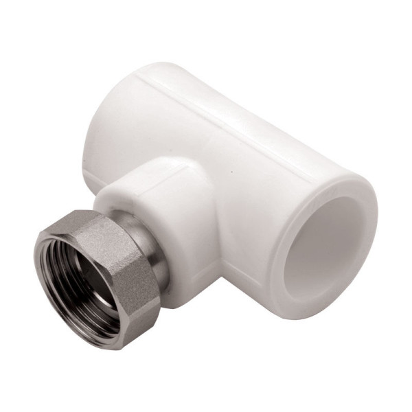 Тройник переходной с накидной гайкой PP-R HP-Trend 20*1/2"В*20 (латунь) (91313)