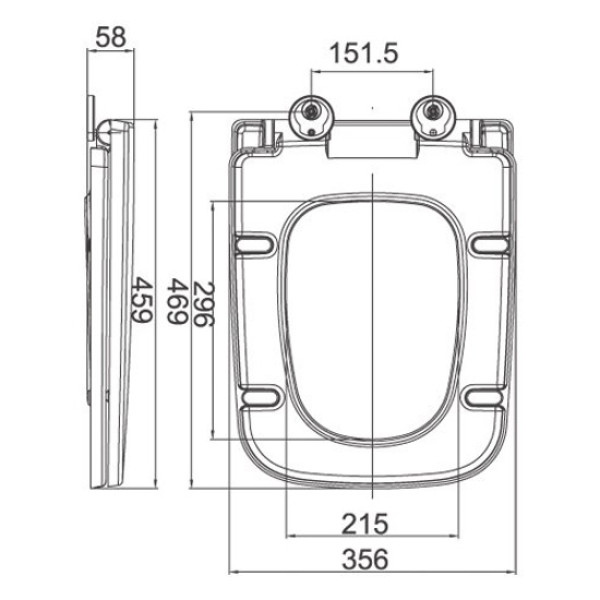 Сиденье для унитаза Belbagno Dory с микролифтом (BB2138SC)