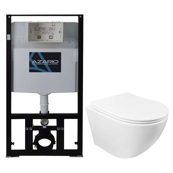 Инсталляция с унитазом Сет Azario инсталляция с унитазом GradoP с сиденьем микролифт без клавиши
