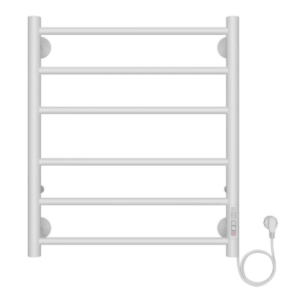 Полотенцесушитель электрический Azario Parma 500x600 белый Полотенцесушитель электрический Azario Parma 500x600 белый