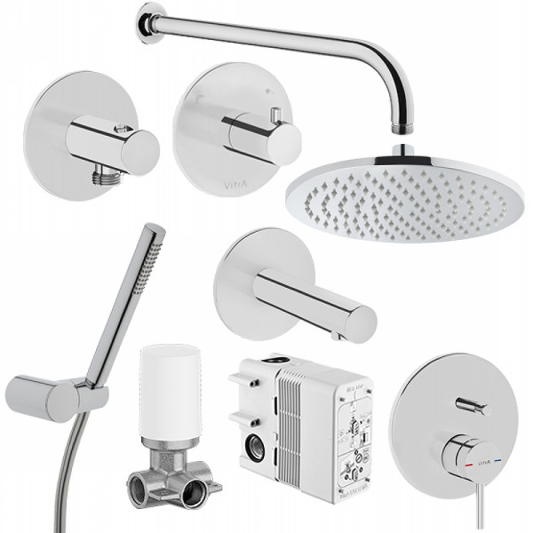 Душевая система Vitra Origin на 3 направления хром (A49286EXP)