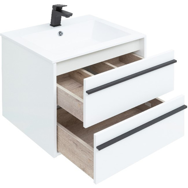 Тумба подвесная Aquanet Lino 60 белый матовый (00253901)