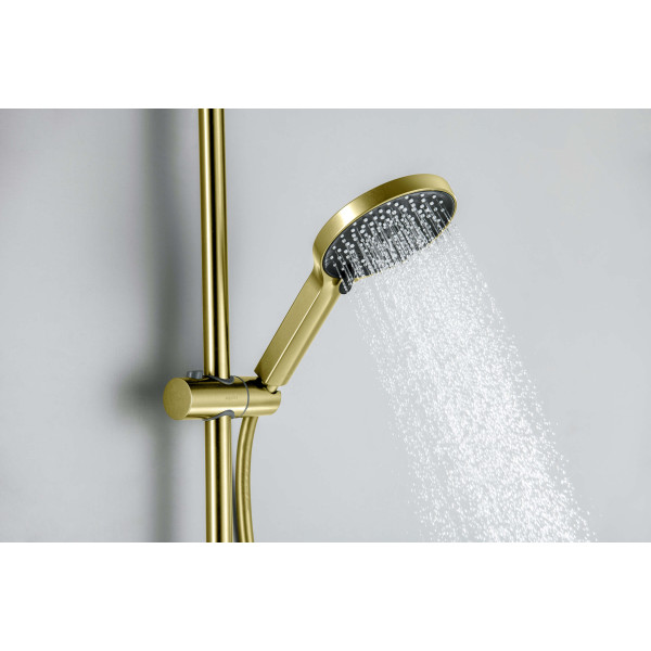 Душевой гарнитур Aquatek Лугано золото шлифованное (AQ2022BG)