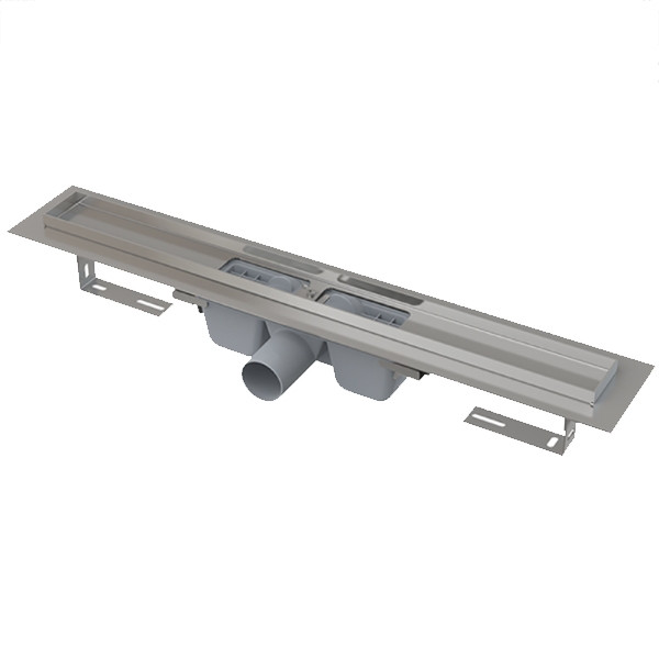 Лоток душевой AlcaPlast с порогами для перфор. решетки с горизонтальным стоком Alcadrain (APZ1S-750) Лоток душевой AlcaPlast с порогами для перфор. решетки с горизонтальным стоком Alcadrain (APZ1S-750)