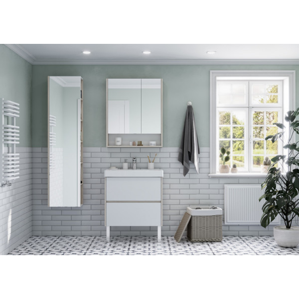 Тумба подвесная Aquaton Сканди 682x427x591 белый, дуб верона (1.A251.8.01S.DB2.0)