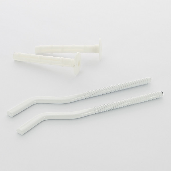 Кронштейн Uni-Fitt штыревой 7х170 мм плоский эмалированный с дюбелем комплект 2 шт.