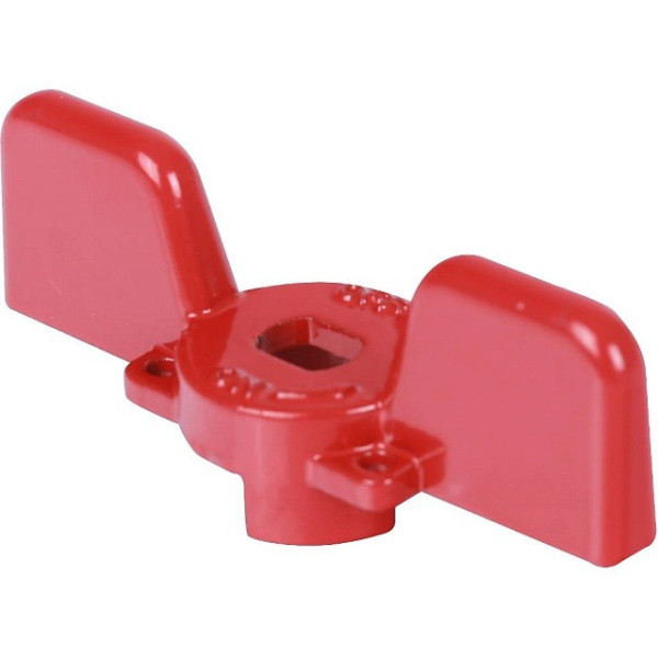 Ручка-бабочка для шарового крана Stout 1/2" - 3/4" (красная) (SVB-BUT-1234-02)