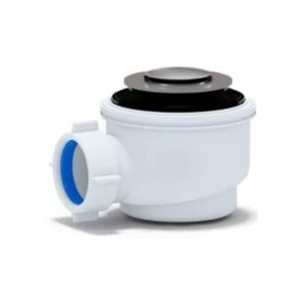 Сифон для душевого поддона АНИ 1 1/2"*50 (h=77 мм.) клик-клак (хром) АНИ пласт (E410CL)