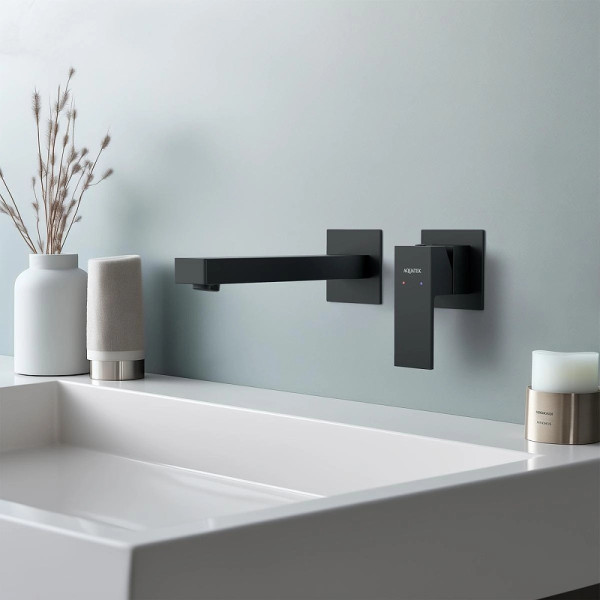 Смеситель для раковины Aquatek Либра черный матовый (AQ1613MB)
