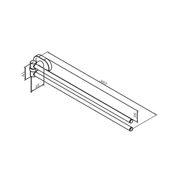 Вешалка для полотенец AM.PM Sense (A7432600)
