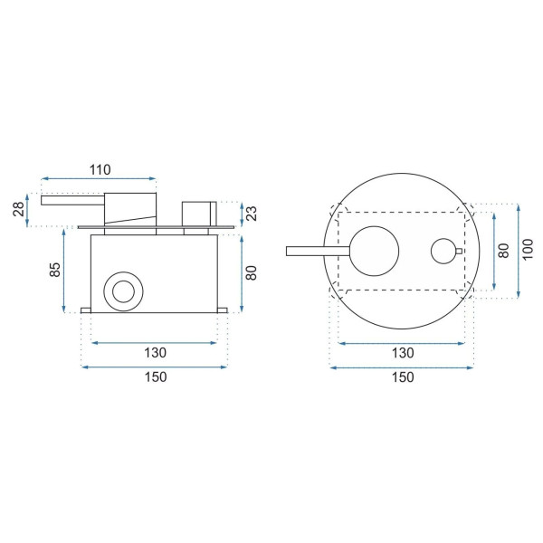 Душевая система Rea Lungo + Box Black metallic (REA-P4420)