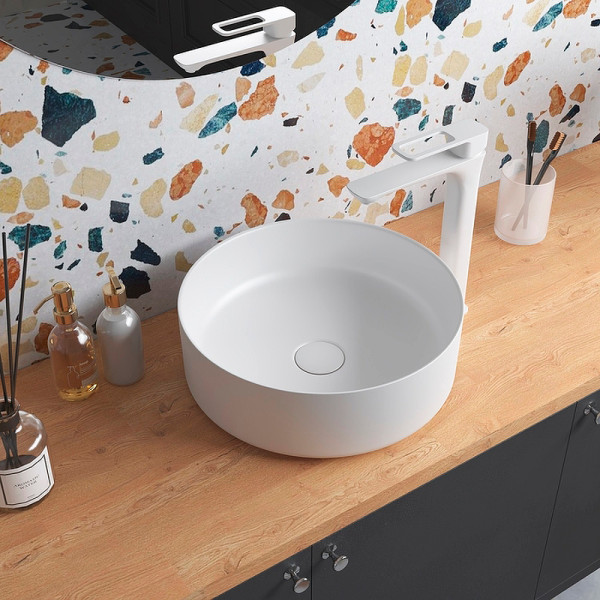 Раковина накладная Iddis Ray 35,5x35,5 белая матовая (RAYWM03i27) Раковина накладная Iddis Ray 35,5x35,5 белая матовая (RAYWM03i27)