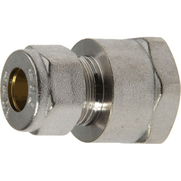 Соединение прямое 10*1/2"В TeRma (обжим, никель) (06090) Соединение прямое 10*1/2"В TeRma (обжим, никель) (06090)