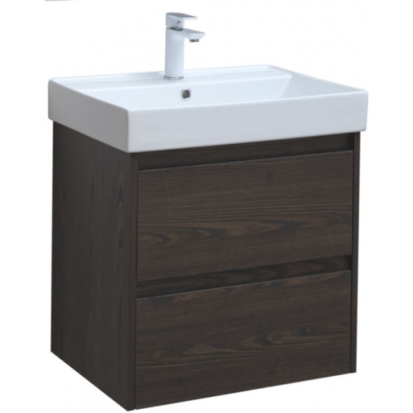 Тумба подвесная Aquanet Nova Lite 60 дуб черный (2 ящика) (00287894) Тумба подвесная Aquanet Nova Lite 60 дуб черный (2 ящика) (00287894)