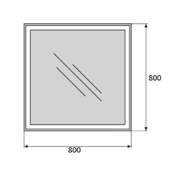 Зеркало с подсветкой BelBagno SPC-GRT 80x80 (SPC-GRT-800-800-LED-BTN)