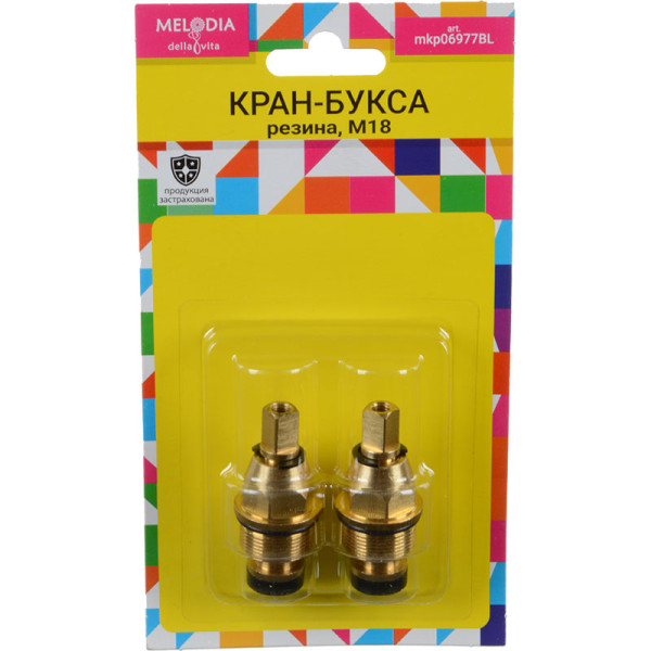 Кран-букса Melodia резина отеч. короткая М18 квадрат 7мм 2 шт/уп (MKP06616BL) Кран-букса Melodia резина отеч. короткая М18 квадрат 7мм 2 шт/уп (MKP06616BL)