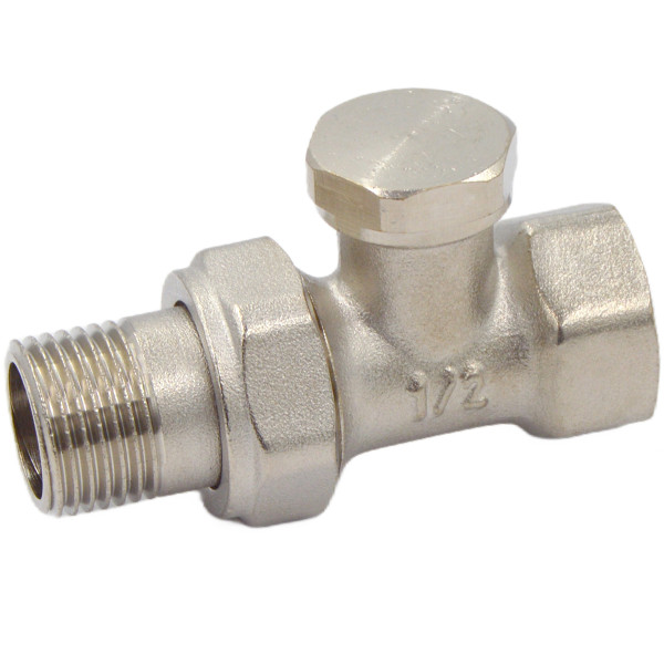 Клапан настроечный прямой 1/2" Okseler (никель) (oks00382) Клапан настроечный прямой 1/2" Okseler (никель) (oks00382)