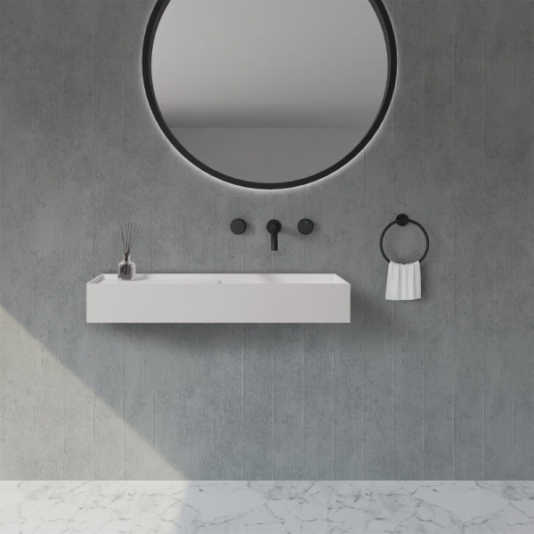 Раковина подвесная Abber Stein 800x360 белый матовый (AS2648) Раковина подвесная Abber Stein 800x360 белый матовый (AS2648)