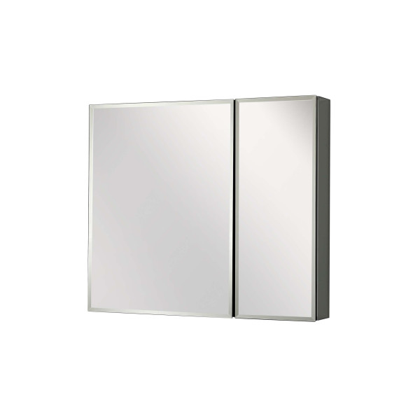 Шкаф зеркальный алюминиевый Aquatek 636x660x134 (AQ7608-MC)