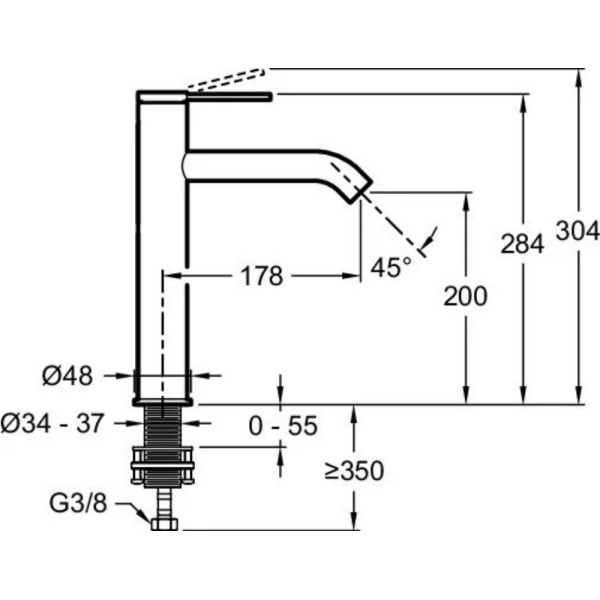 Смеситель для раковины Jacob Delafon Grands Boulevards золотой (E77959-4AND-2MB)