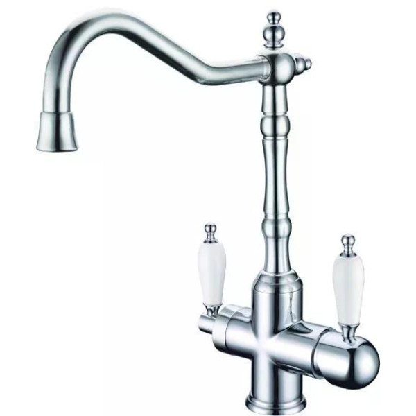 Смеситель для кухни Boheme Kitchen Хром с краном для питьевой воды (113) Смеситель для кухни Boheme Kitchen Хром с краном для питьевой воды (113)