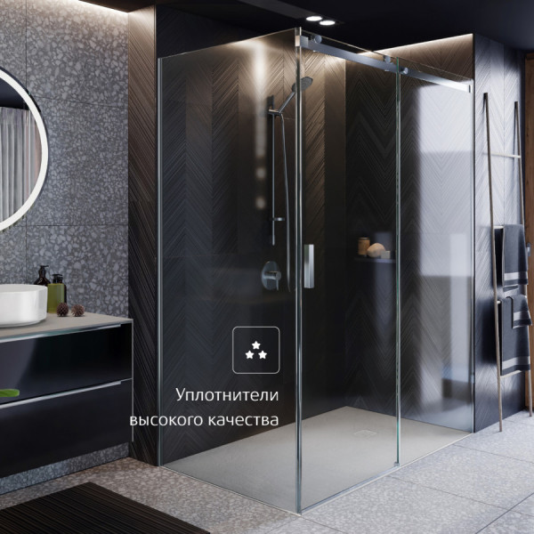 Душевая дверь Roca Area 140x200  L стекло прозрачное, профиль хром (7.MP05.L.401.2M)