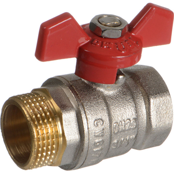 Кран 3/4" ВН шаровый TeRma RED (красная бабочка) (31024) Кран 3/4" ВН шаровый TeRma RED (красная бабочка) (31024)