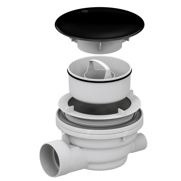 Сифон для душевых поддонов RGW Velplex QYD-01 черный (39241101-04) Сифон для душевых поддонов RGW Velplex QYD-01 черный (39241101-04)