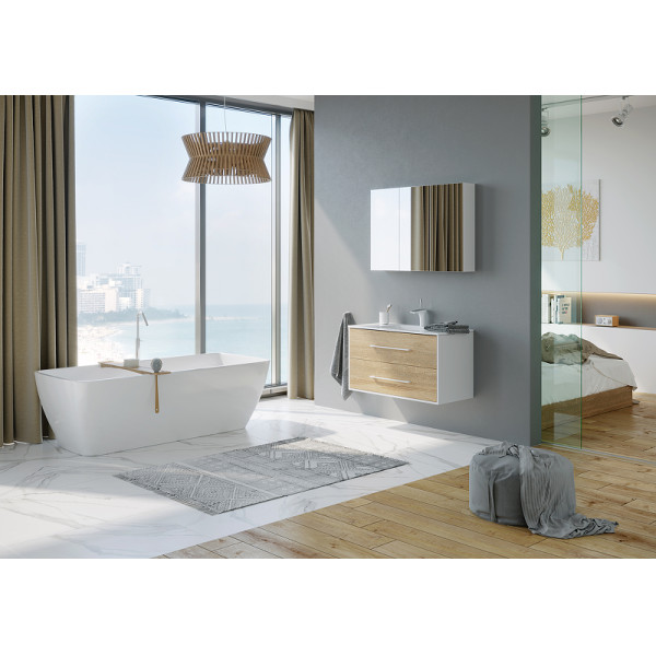 Тумба подвесная Aqwella Corsica 968x454x525 дуб сонома (MAI0110)